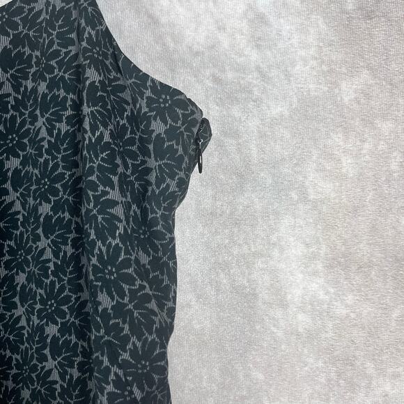 Vintage Old Navy Slip Dress Womens 4 Black Floral Sleeveless‎ Y2K Fairy Grunge - Picture 3 of 9